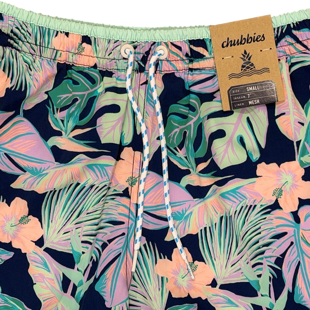 Chubbies Swim Trunks The Night Faunas Lined Swim Trunks 7" Inseam 134241-042 SML - Picture 5 of 8